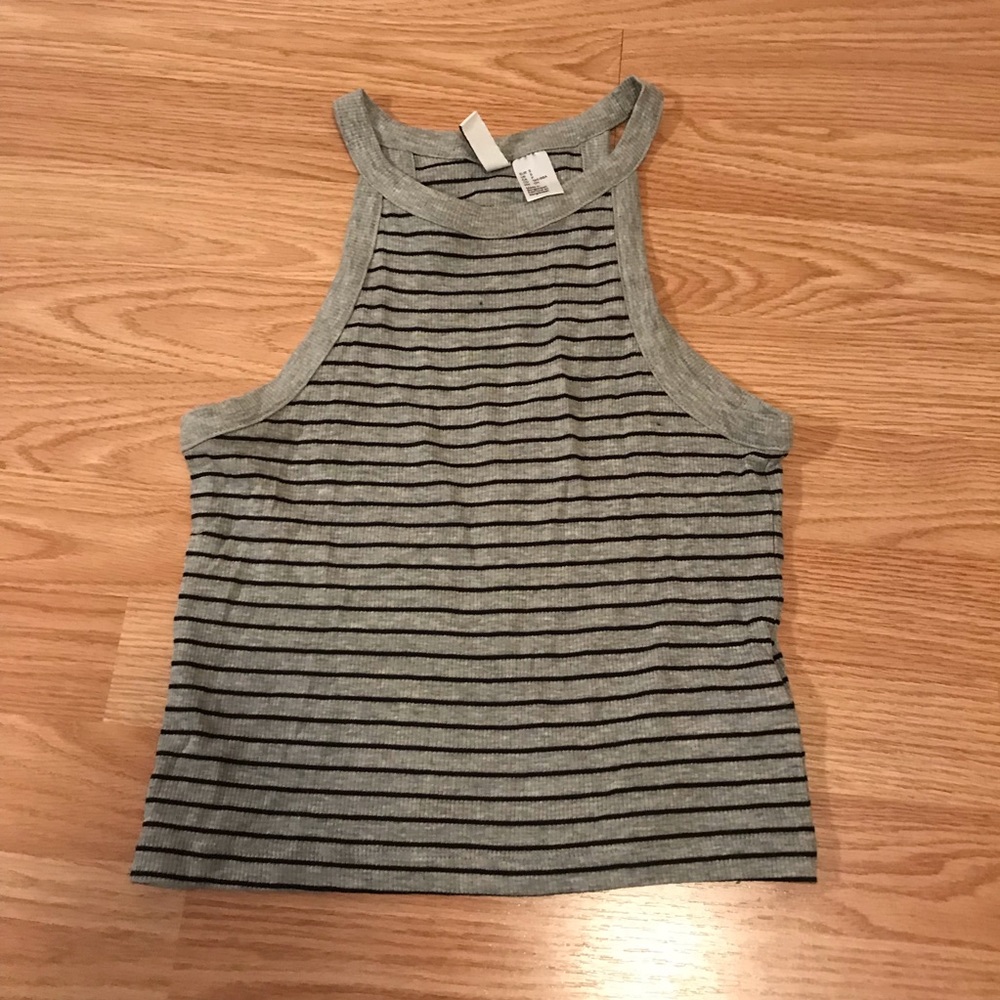 high neck crop top